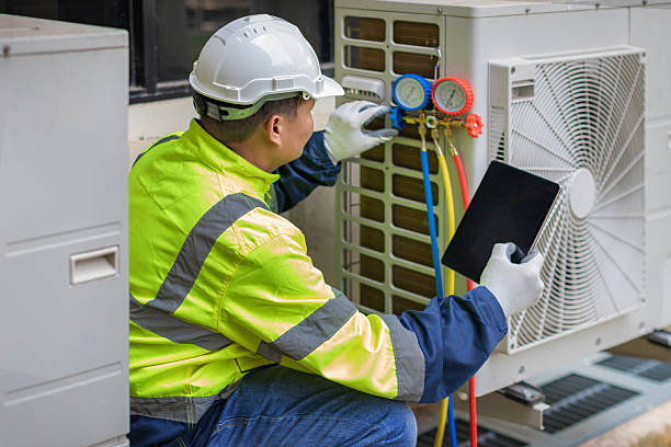 Professional Hvac technician working in Nutley, NJ